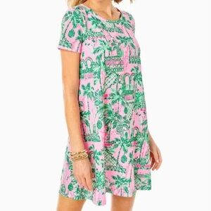 Lilly Pulitzer Cody T-shirt Dress Mandevilla Baby Always Worth It